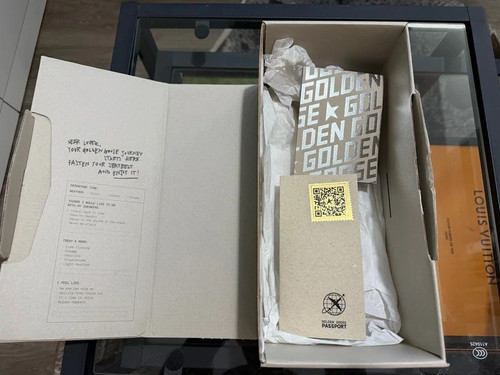 Golden goose shoebox - golden,