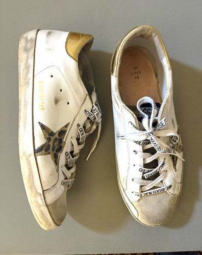 Golden goose superstar white - golden,