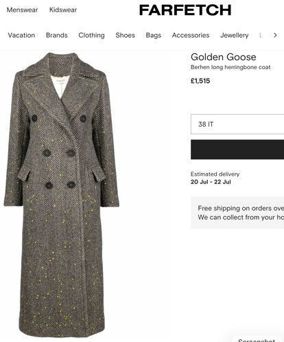 Golden goose tweed - coat, worn